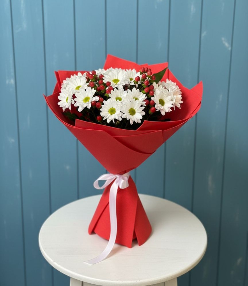 Букет цветов из: Хризантемы в Оренбург