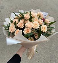 Букет Кремовые розы Латте в Оренбург