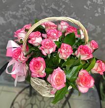 Цветочная композиция из Розы в корзине #REPLACE_PRED# Оренбург