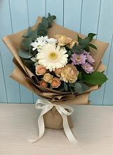 Букет цветов из:  Герберы и Хризантемы в Оренбург