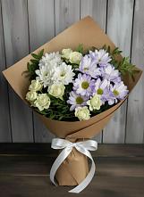 Букет цветов из:  Хризантемы и Розы в Оренбург