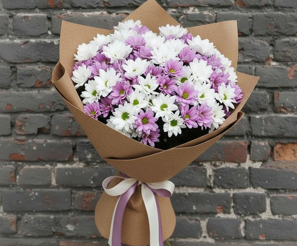 Букет цветов из: Хризантемы в Оренбург