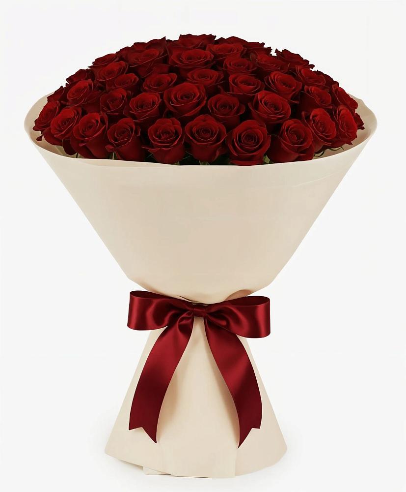 Букет 101 Бордовая роза Блэк Бакарра в Оренбург