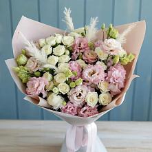 Букет цветов из:  Альстромерии и Розы в Оренбург
